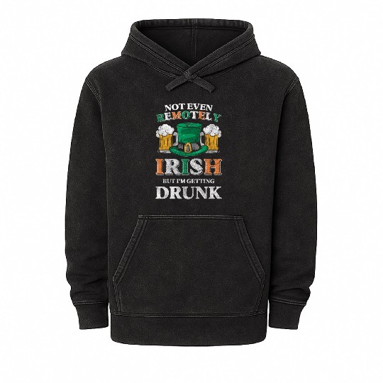 Irish Vacation Trip Mineral Wash Hoodies