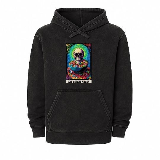 The Cereal Killer Mineral Wash Hoodies