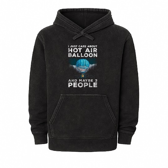 Balloonist Height Adventurous Gas Balloon Mineral Wash Hoodies