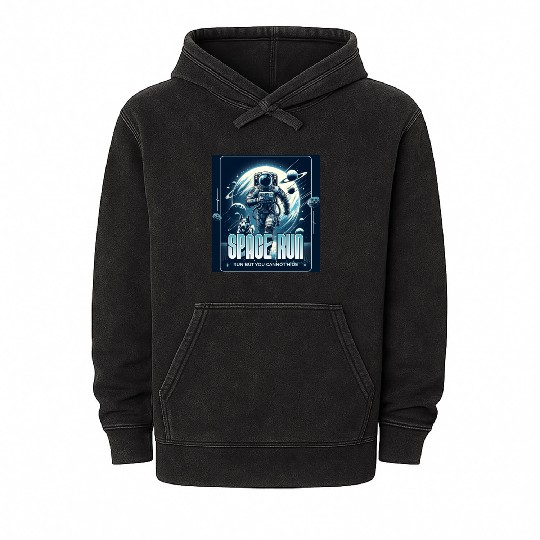 Space Run Mineral Wash Hoodies