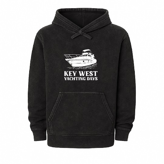 KEY-WEST YACHTING DAYS Florida Keys Sunshine-State Mineral Wash Hoodies