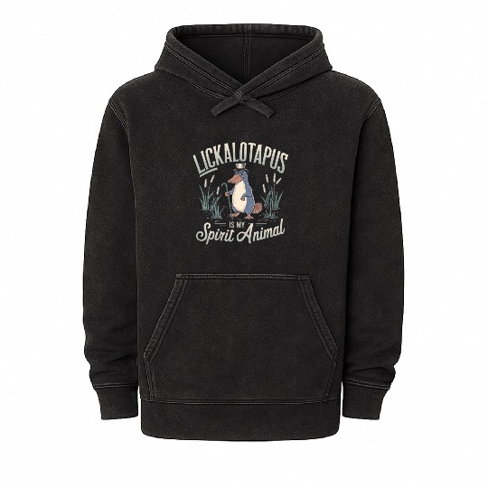 Lickalotopus: The Platypus Spirit Mineral Wash Hoodies