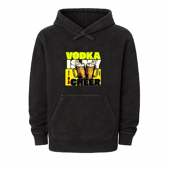v is for vodka valentines CHEERS XX Mineral Wash Hoodies