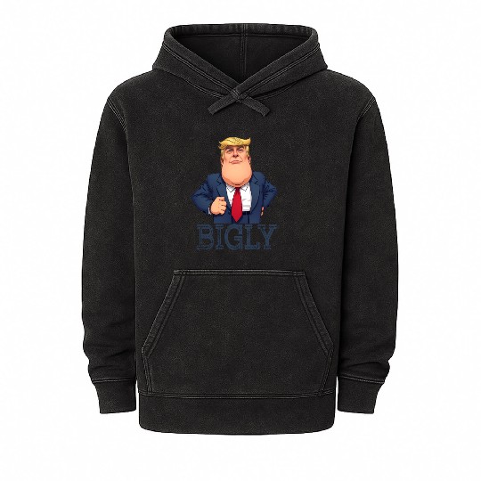 Bigly Trump Mineral Wash Hoodies