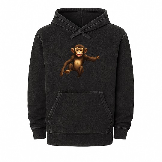 Monkey - "Banana Bandit" Mineral Wash Hoodies