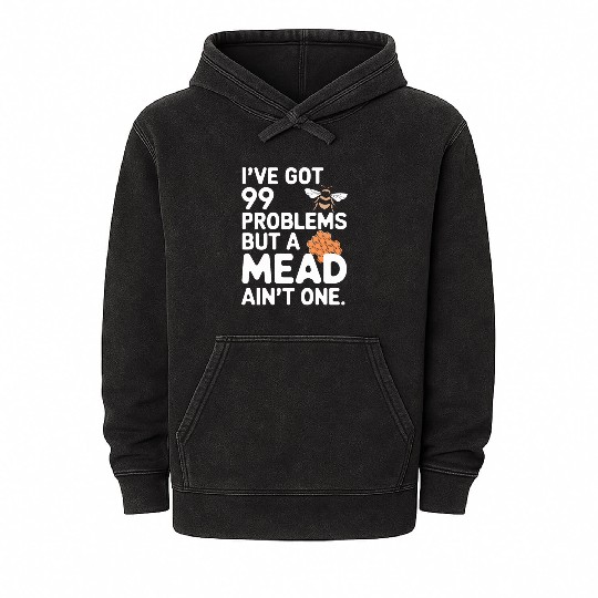 Mead Aficionados Honey Wine Enthusiasts Craft Mead Mineral Wash Hoodies