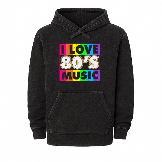Retro 80s Style design – Perfect for Nostalgia Fa Mineral Wash Hoodies