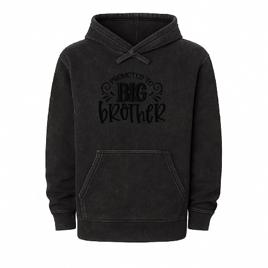 Promoted to big brother Mineral Wash Hoodies