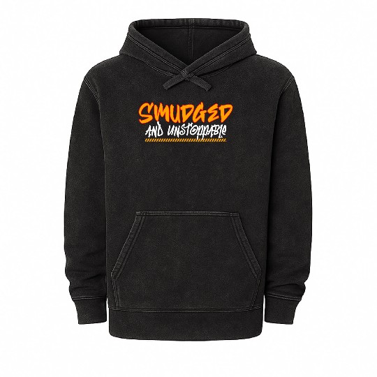 Smudged and Unstoppable Indigenous peoples Mineral Wash Hoodies