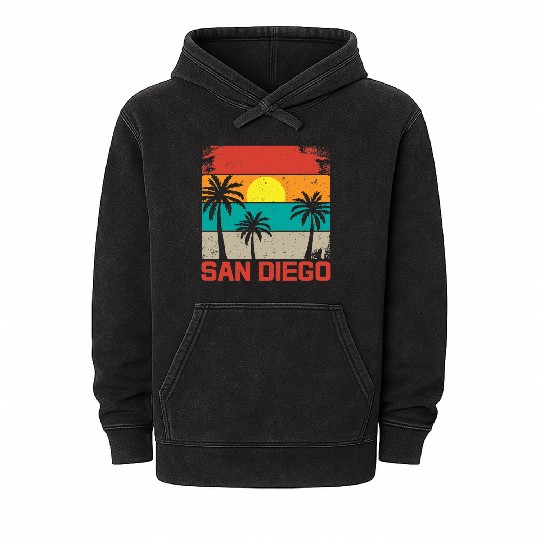 San Diego Mineral Wash Hoodies