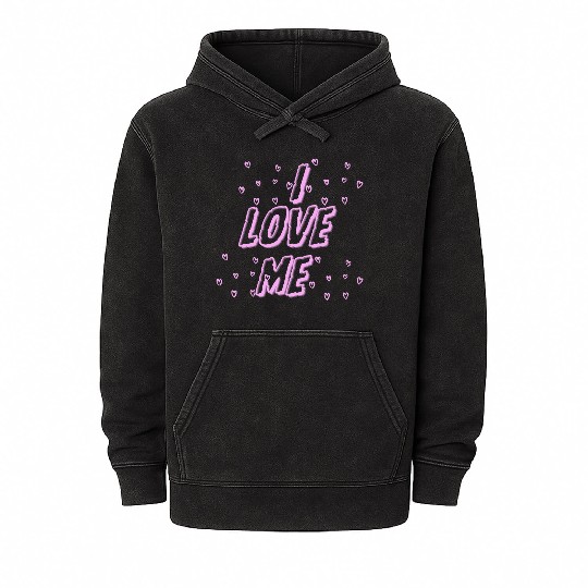 I love me – Self-Love & Confidence Design Mineral Wash Hoodies
