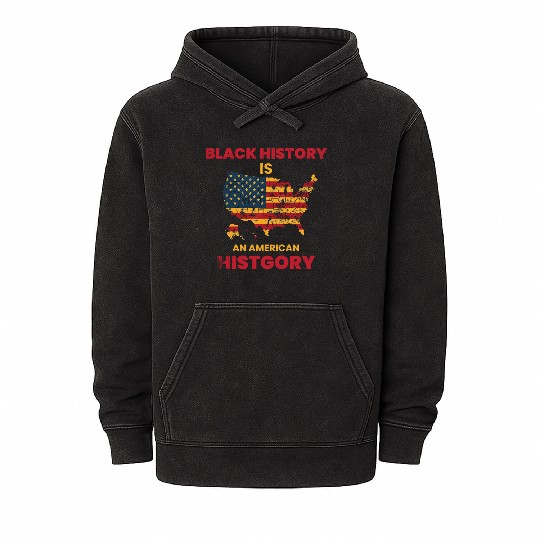 black history of Month Mineral Wash Hoodies