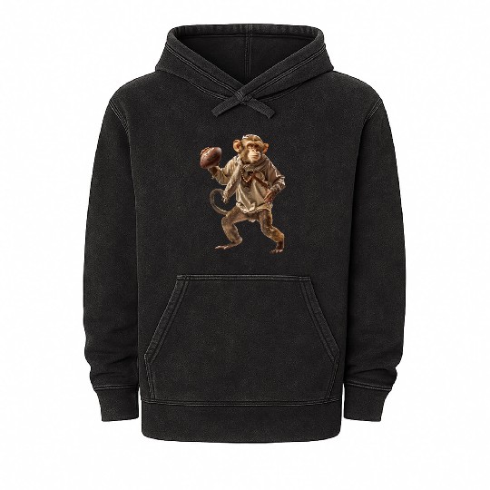 Monkey Mineral Wash Hoodies