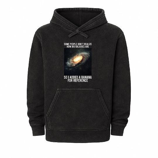 Galaxy Meme Science Astrophysics Astrology Mineral Wash Hoodies