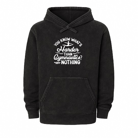 Gymnastics Gym Fitness Sports Training Mineral Wash Hoodies