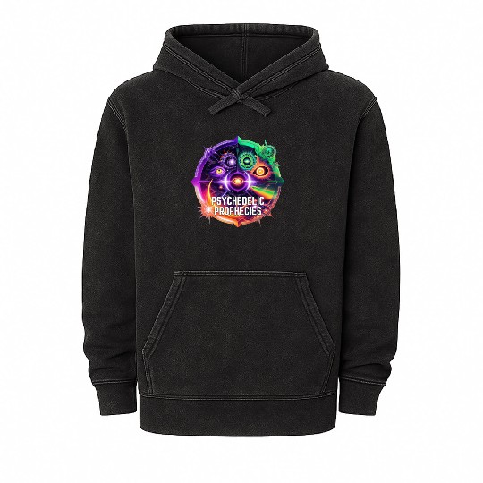 Psychedelic Prophecies - Future foretold Mineral Wash Hoodies