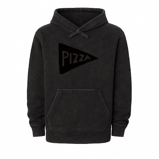 Pizza Mineral Wash Hoodies