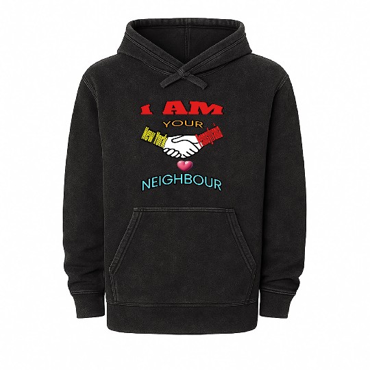I AM YOUR NEIGHOUR NEW YORK AND PENNSYLVANIA Mineral Wash Hoodies