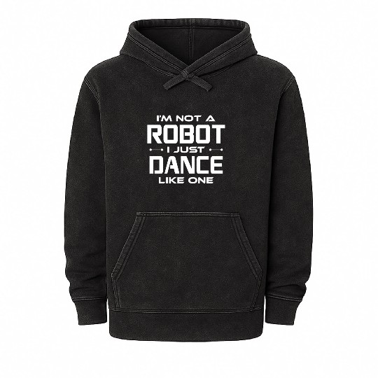 AI Robotics Geek Tech Humor Robot Mineral Wash Hoodies