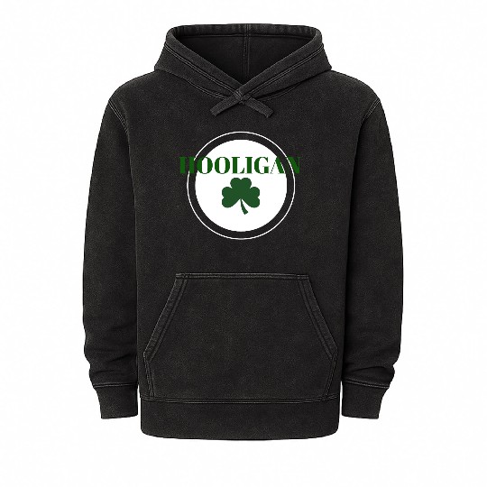 Hooligan with Clover Mineral Wash Hoodies