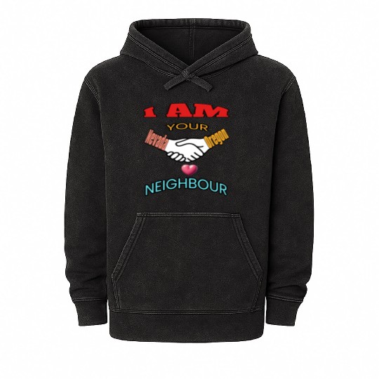 I AM YOUR NEIGHOUR NEVADA AND OREGON Mineral Wash Hoodies