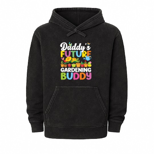 Plant Lover Gardening Toddler Mineral Wash Hoodies