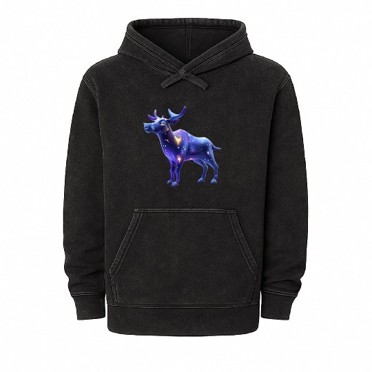 Galaxy Moose Mineral Wash Hoodies