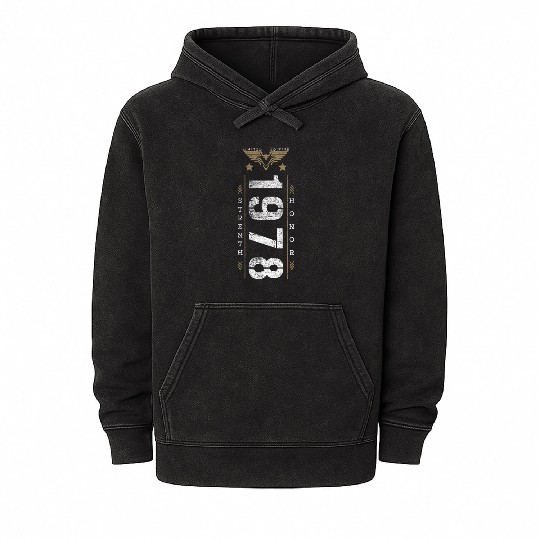 Limited Edition 1978 Strength and Honor Birthday Mineral Wash Hoodies