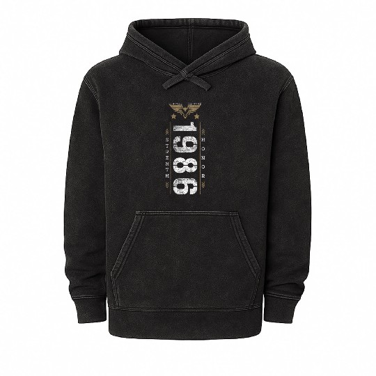 Limited Edition 1986 Strength and Honor Birthday Mineral Wash Hoodies