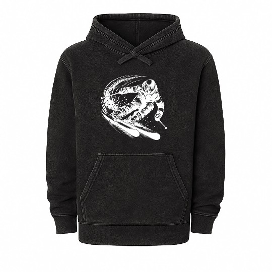 Skiing Speed And Precision In The Snow Mineral Wash Hoodies