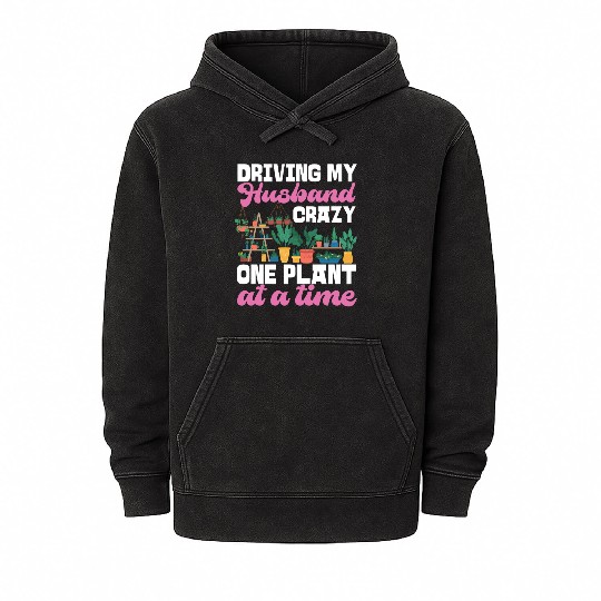 Plant Lover Gardening Husband Wife Mineral Wash Hoodies