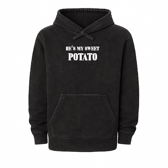 He's My Sweet Potato Mineral Wash Hoodies