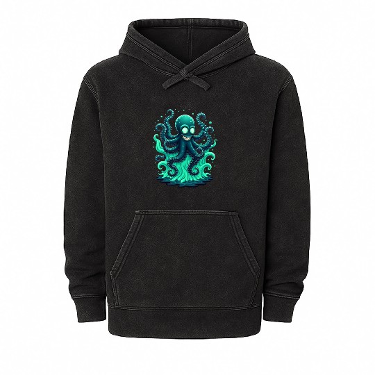 Octopus Mineral Wash Hoodies