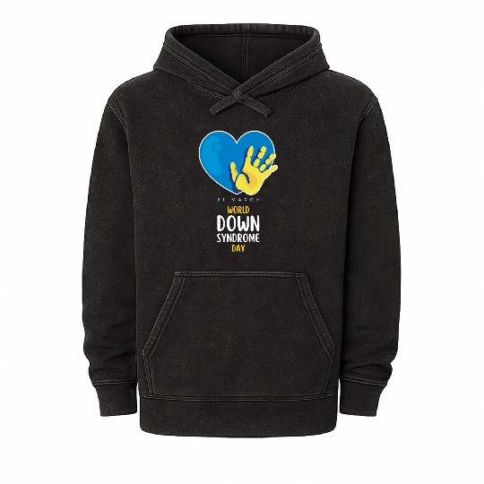 World Down Syndrome Awareness Men Women Kids Mineral Wash Hoodies