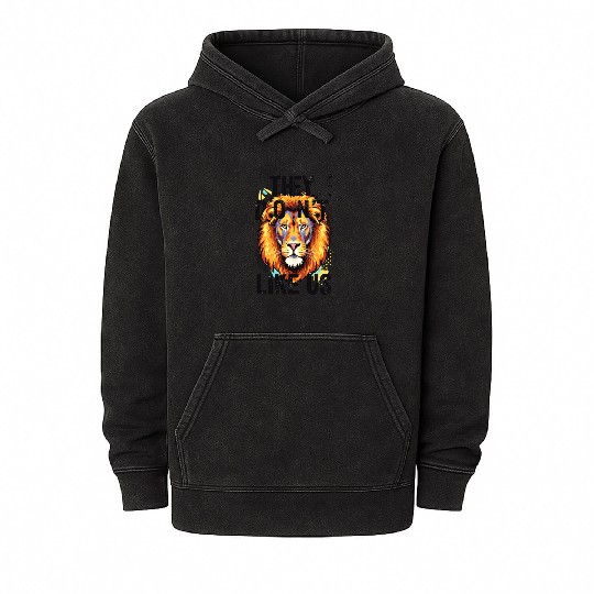 They Don’t Like Us Bold Design Streetwear Mineral Wash Hoodies