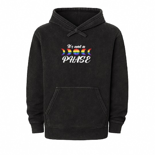 LGBTQIA Supporter, Lesbians, Gays, Gender Justice Mineral Wash Hoodies