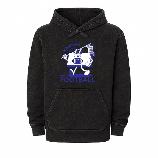 Kansas City Football Mineral Wash Hoodies