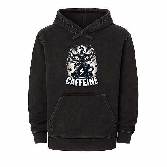 Caffeine Beast Mineral Wash Hoodies