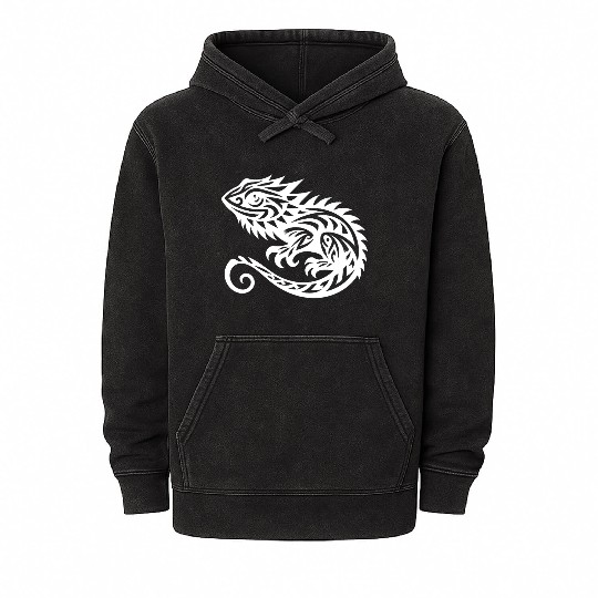 Bearded Dragon T Tattoo Dragon Disguise Mineral Wash Hoodies