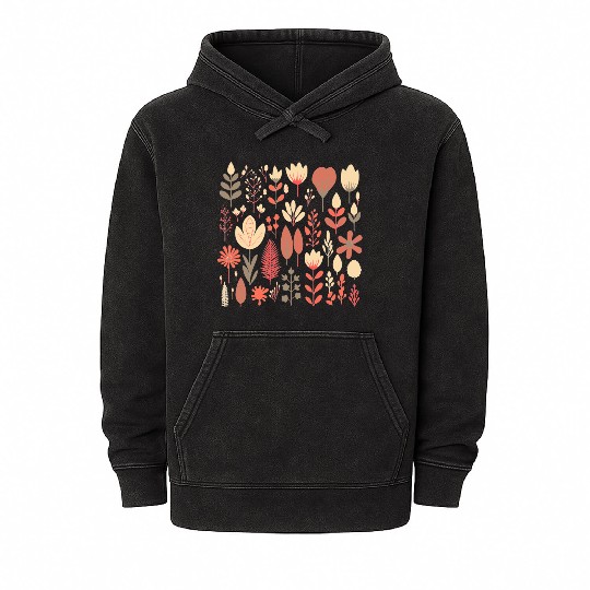 Spring Flowers Mineral Wash Hoodies