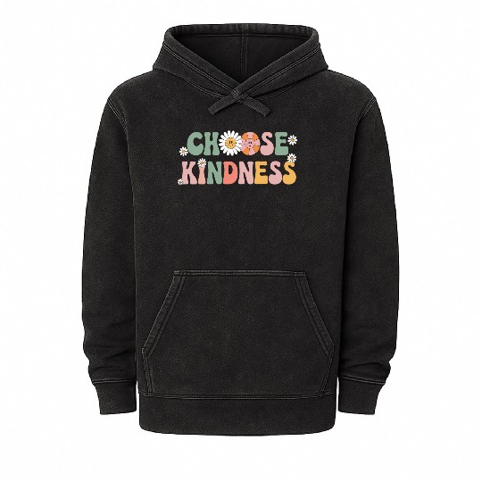 Choose Kindness Kind Teacher Back To School Mineral Wash Hoodies