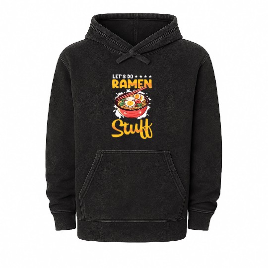Ramen Stuff Japanese Noodles Mineral Wash Hoodies
