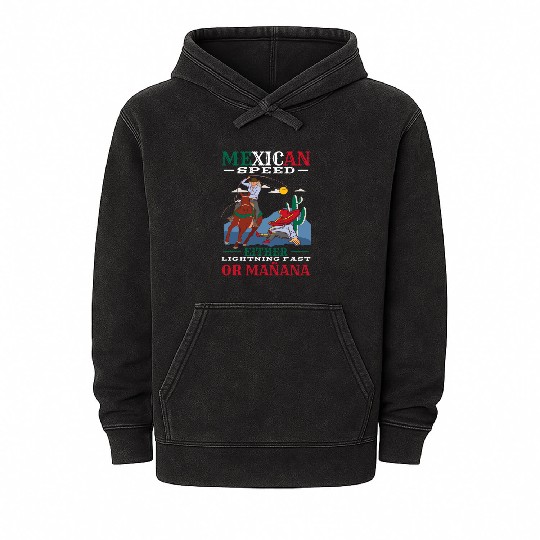 Mexico Themed Costume For Hispanic Heritage Month Mineral Wash Hoodies