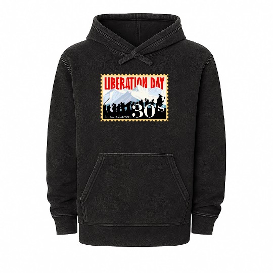 Liberation Day, There & Back Again 1930's Mineral Wash Hoodies