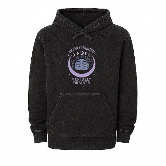 Witchy Book Club Pagan Reader Occult Fiction Coven Mineral Wash Hoodies