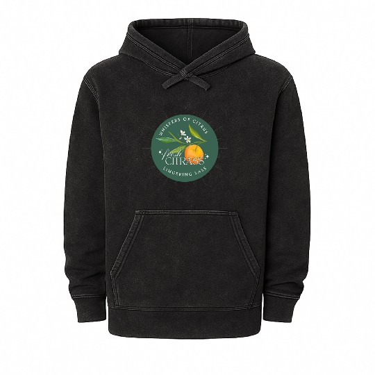 Elegant Citrus Branding Design Mineral Wash Hoodies