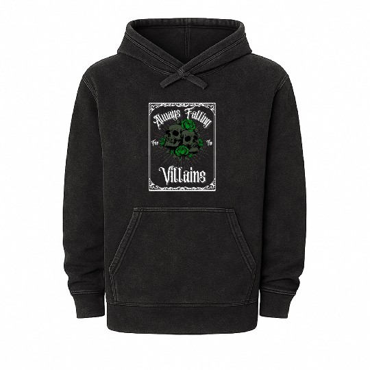"Embrace the Dark Side – Iconic Villains Graphic T Mineral Wash Hoodies