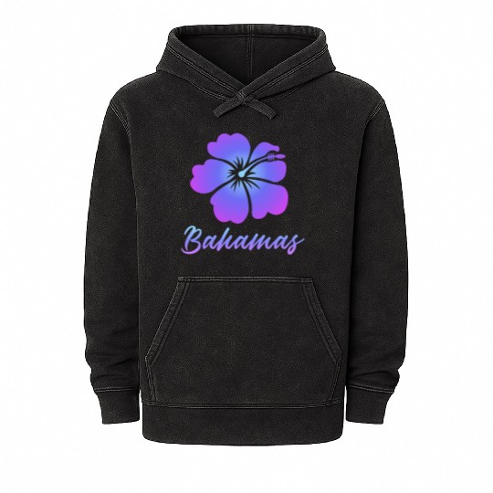 Bahamas Hibiscus Mineral Wash Hoodies