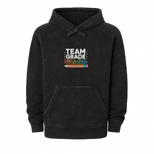 Team First Grade Mineral Wash Hoodies | Back to School Mineral Wash Hoodies