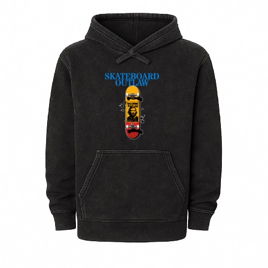 Skateboard Outlaw Mineral Wash Hoodies